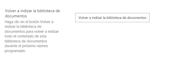 Reindexar Biblioteca OneDrive