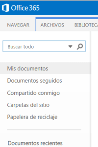 Vínculos rápidos OneDrive
