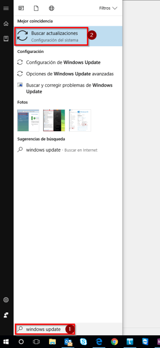 windows update - buscar (W10)