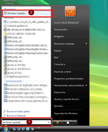 windows update - buscar (W7)